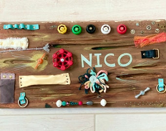 Baby Busy Board // Personalized and Handmade, Non-Toxic, Sophisticated Design
