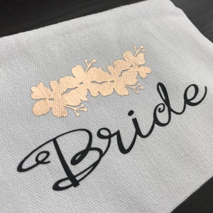 Customized Makeup Bag // Cosmetic Tote // Brides & Bridesmaid Gifts image 6