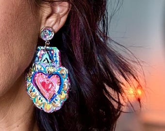 Mexican Folk Art Earrings