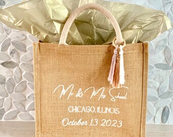 Customized Wedding Welcome Tote Bags