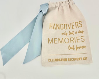 Customized Party Favor Bags // Canvas Drawstring // 5x10