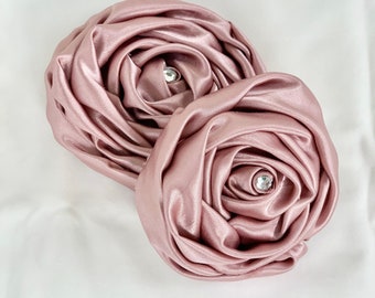 Satin Silk Bridal Hair Clip // Bridesmaids // Bride