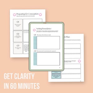 Pre-Pregnancy Planner & Workbook for Couples | Fertility Tracker, Cycle Tracking, TTC Worksheets, Pregnancy Prep image 9