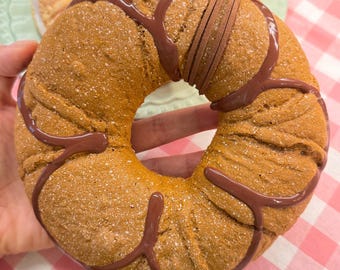 Chocolate Donut Squishy Toy – Jumbo Slow Rising Stress Relief Bread Toy