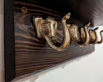 Elephant Coat Rack w/ shelf