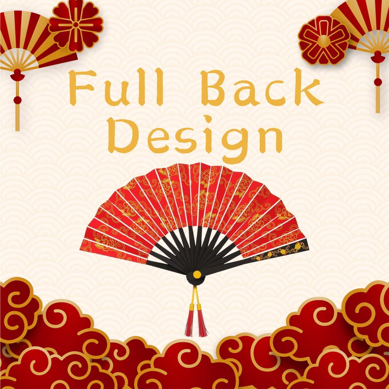 DIY Chinese Fan Paper Craft Pattern & Guide, Lunar New Year Decor PDF ...