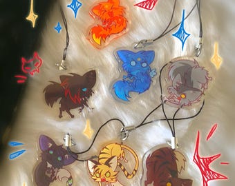 Warrior Kitties Phone Charms