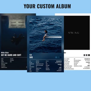 Custom Album Poster - Choose Your Album | Custom Music Poster | Personalized Album Poster | Album Wall Art | Special Gift for a Music Fan