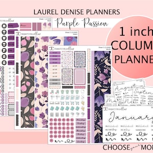 LD-K005 //Laurel Denise Planner Sticker Kit  - Purple Passion Weekly and Monthly / You Choose the Month