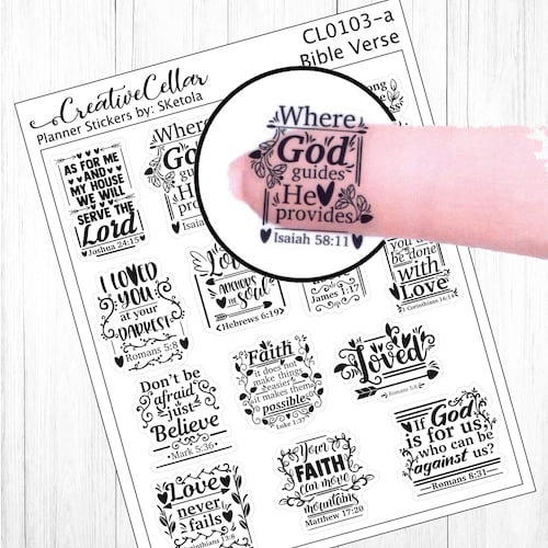 Bible Verse Stickers 6 Etsy