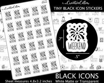 ICON-22 // Weekend Planner Stickers Day Off, No Work