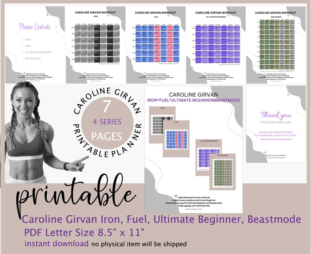 Buy Download Only // Caroline Girvan Planner 7 Page Printable