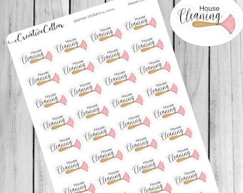 SDK-0017 Planner Stickers 36 House Cleaning Cleaners Stickers Stickers