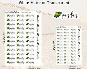 TTS-015// Pay Day Planner Stickers Work Pay Day Reminder
