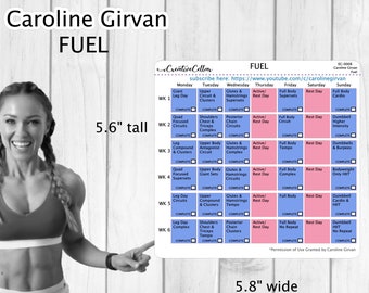 EC-0008 // Caroline Girvan ENDGAME Workout Planner Stickers -  Portugal