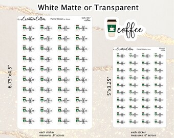 TTS-037 // Coffee Planner Stickers Cafe