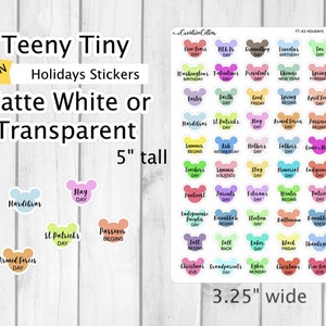 TT-63//Les autocollants pour agenda minuscules Clipart s'adaptent à tous les agendas