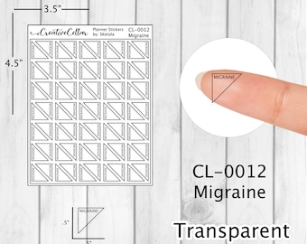 CL-0012 // Migräne Sticker Transparent Sticker