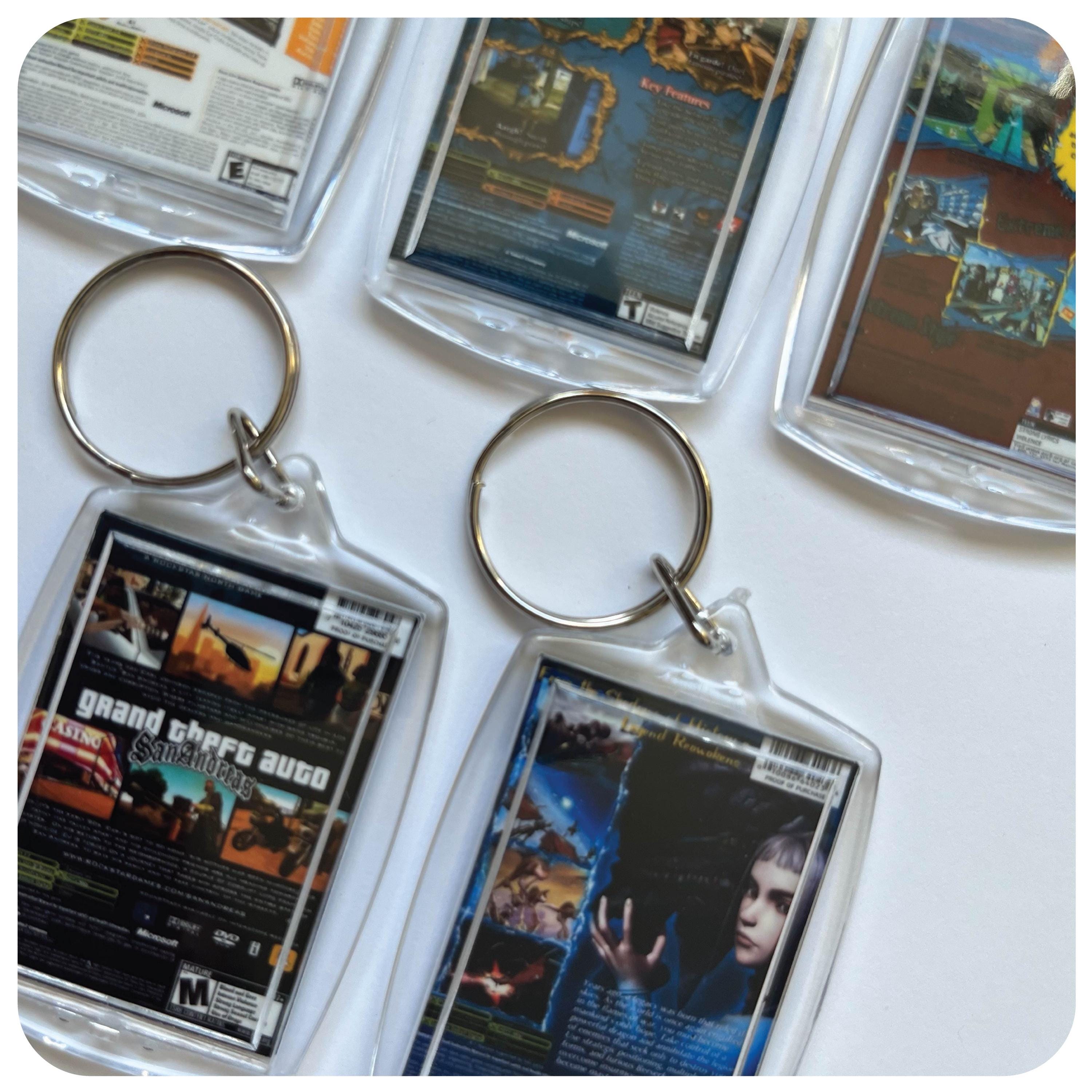 Miniature Xbox Video Game Case Art Keychain | Retro Gamer Keychain