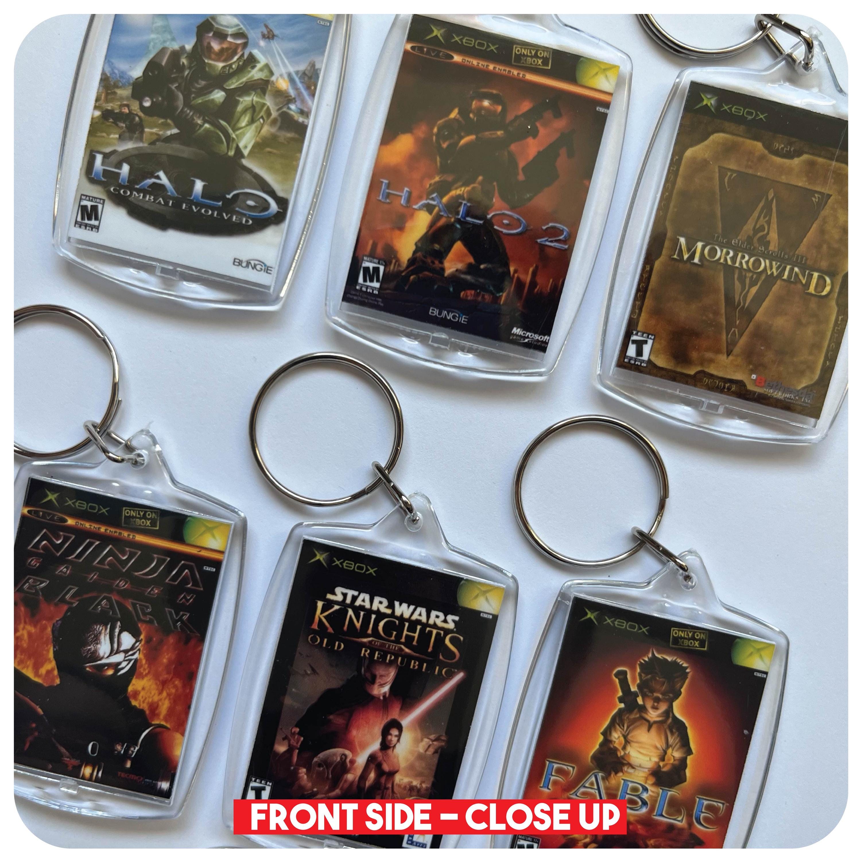 Miniature Xbox Video Game Case Art Keychain | Retro Gamer Keychain
