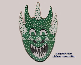 Celebrating Puerto Rico - Salinas mini-Vejigante Mask Wall Art