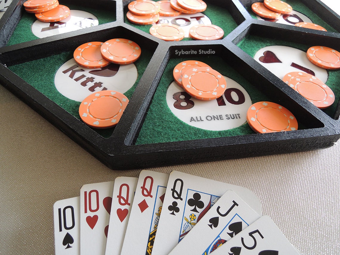 Handmade Tripoley Card Board Game includes: Bicycle Jumbo Playing Cards ...