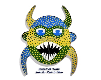 Celebrating Puerto Rico - Hatillo mini-Vejigante Mask Wall Art
