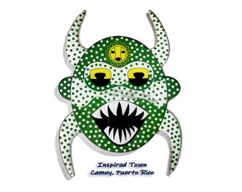 Célébrer Porto Rico - Camuy mini-Vejigante Mask Wall Art