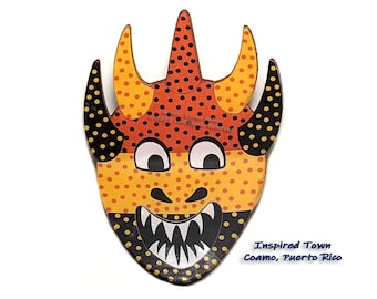 Celebrating Puerto Rico - Coamo mini-Vejigante Mask Wall Art