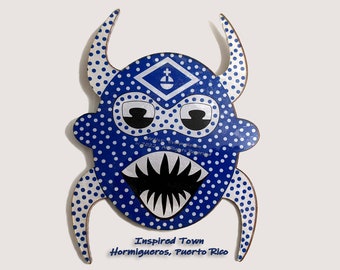 Célébrer Porto Rico - Hormigueros mini-Vejigante Mask Wall Art