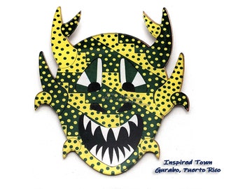 Celebrating Puerto Rico - Gurabo mini-Vejigante Mask Wall Art