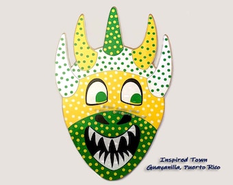 Celebrating Puerto Rico - Guayanilla mini-Vejigante Mask Wall Art