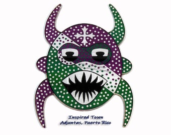 Celebrating Puerto Rico - Adjuntas mini-Vejigante Mask Wall Art