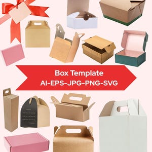 Boxmall SVG-paket: Present- och festgåvor (digital nedladdning)