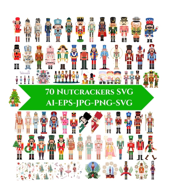 Nutcracker Clipart Bundle | Christmas PNG SVG (Instant Download)