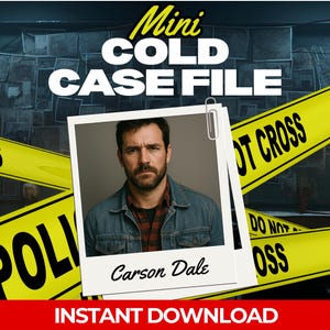 Cold Case Mini Mystery Game: Solve the Case of Carson Dale
