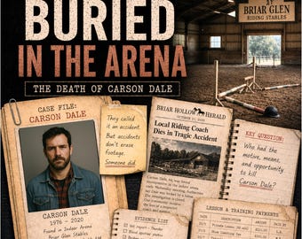Printable Horse Stable Murder Mystery: Carson Dale Mini Cold Case Game for Adults