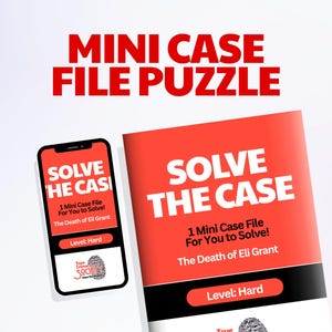 True Crime Mystery Game – Eli Grant Mini Case File | PDF Puzzle for Crime Lovers