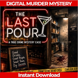 True Crime Murder Mystery Party Game, Detective Cold Case Printable Files