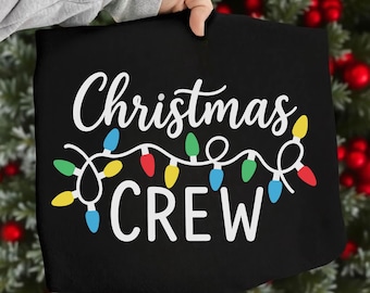 Christmas Crew PNG SVG, Matching Family Christmas Shirt PNG Design, Holiday Tee, Family Christmas Squad, Cricut Svg File! (digital download)