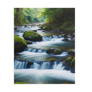 Nature-Inspired Jigsaw Puzzle for Relaxation and Fun, 120, 252, 500-Piece Puzzles for Family Game Night, Gift for Nature Lovers, Home Decor