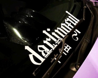 Darlingful x Happiness banner / Car Vinyls / Weather Resistant