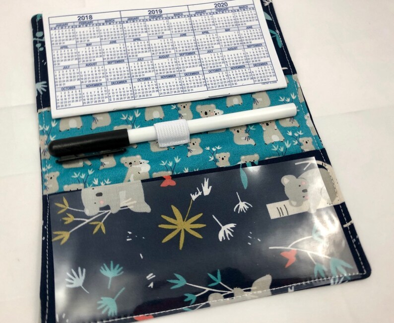 Blue Duplicate Checkbook Cover Register Duplicate Checkbook Etsy