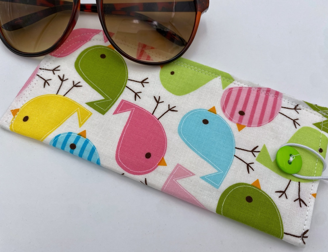 Fabric Eyeglass Case Sunglasses Sleeve Soft Eyeglass Pouch Etsy