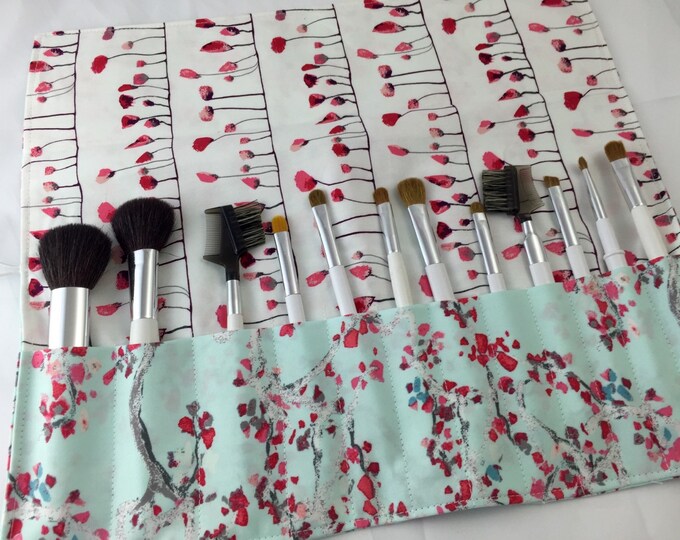 Travel Makeup Brush Roll Holder Makeup Brush Bag Makeup Etsy