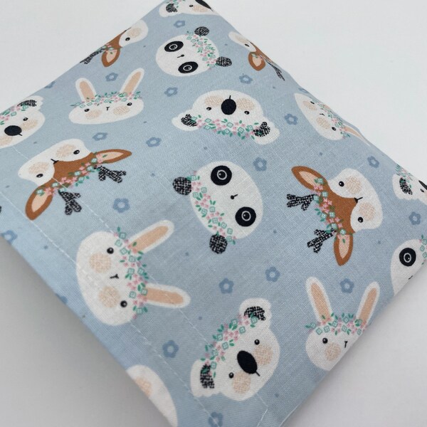 Reusable Snack Bag, Fabric Snack Bag, Animal Snack Bag, Snack Baggie -  Deer Panda Rabbit