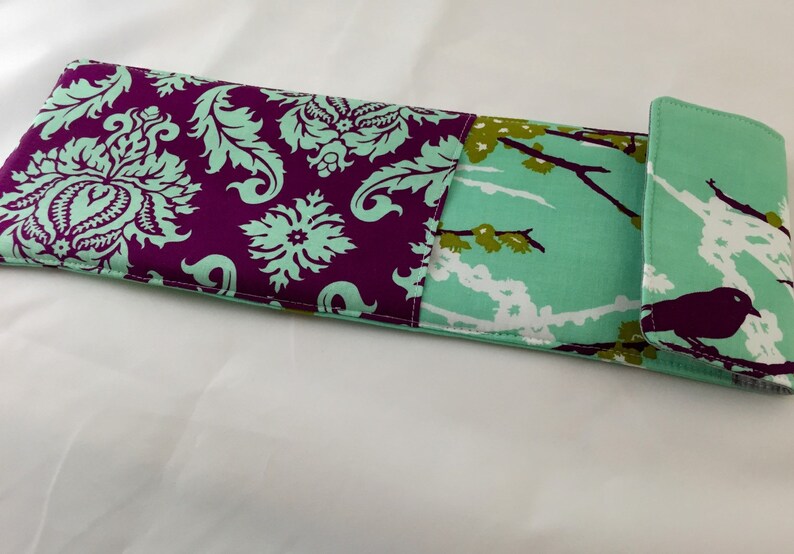 Curling Iron Case Hair Straightener Curling Iron Cover Curling Iron Sleeve Sparrows in Plum Travel Flat Iron Case Flat Iron Holder
