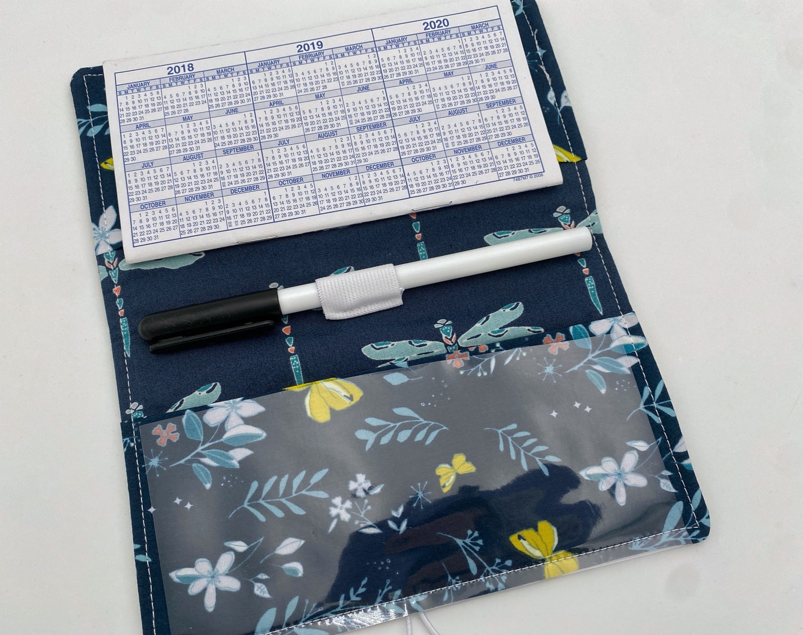 Duplicate Checkbook Cover Pen Holder Fabric Checkbook Etsy