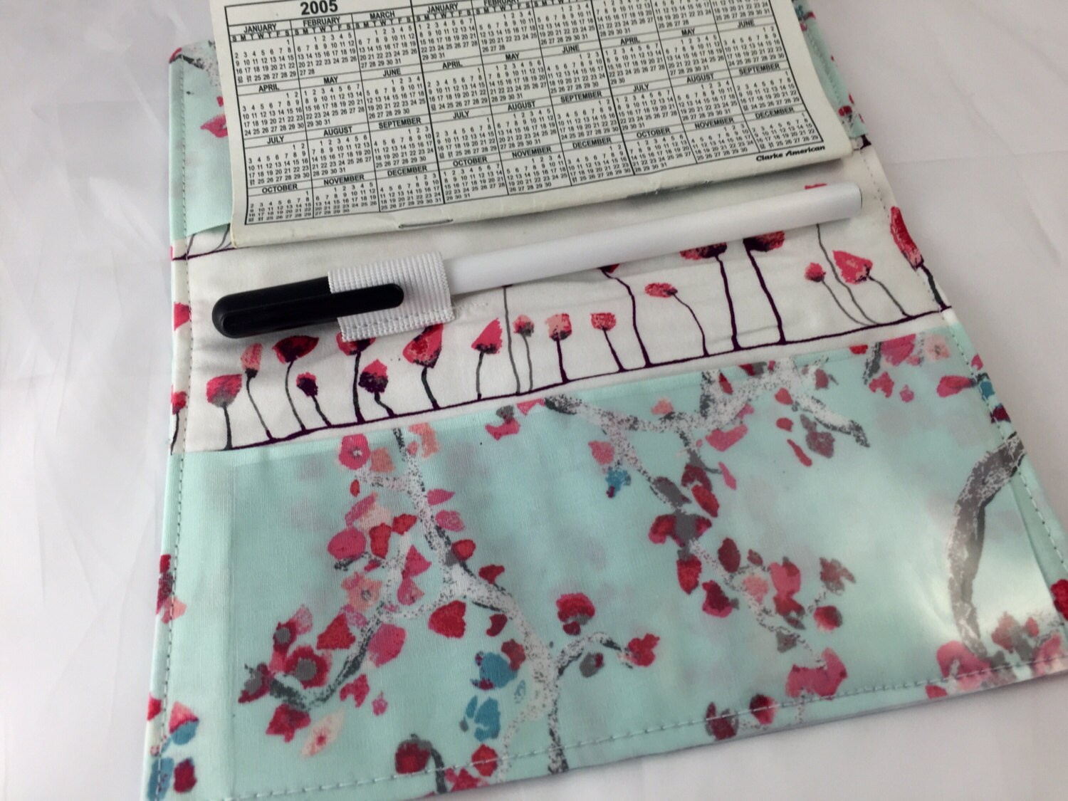 Duplicate Checkbook Cover with Pen Holder Duplicate Checkbook Registe…