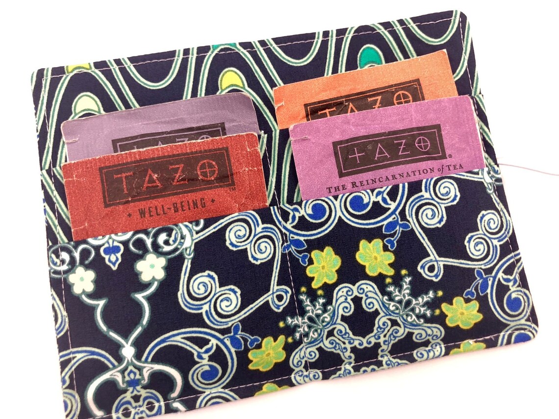 Tea Bag Case Travel Tea Bag Holder Travel Teabag Wallet Tea Etsy